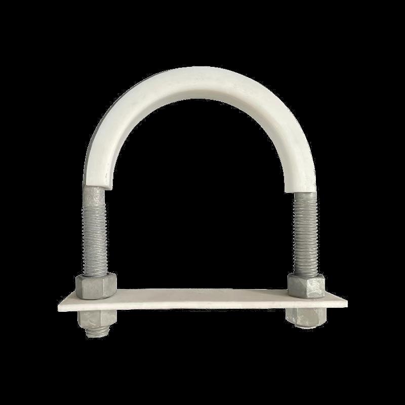 304 Stainless Steel U-shaped Pipe Clamp with PTFE Gasket