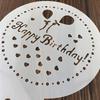 Plastic Cake Stencils for Decorating-Reble, Easy to Clean, Multi-Design Baking Stencils for Buttercream, Sprinkle & Birthday Cakes-Professional Cake