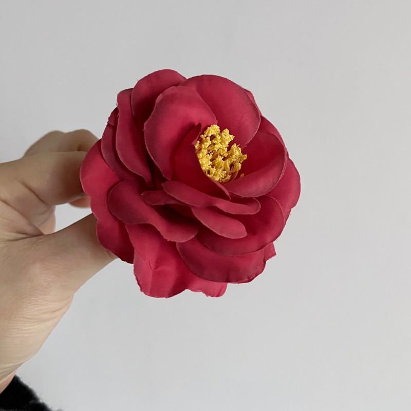 Camellia Flower Head Simulation Artificial Rose Decoration Fabric Flower Handmade Hotel Home Background Wall Props Red White 10pcs красный