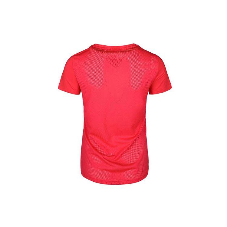 Adidas W D2M Lo Tee Training Logo Print Vintage Round Neck Short Sleeve T-Shirt Women Tops Bright-Pink Fluorescent DU2083