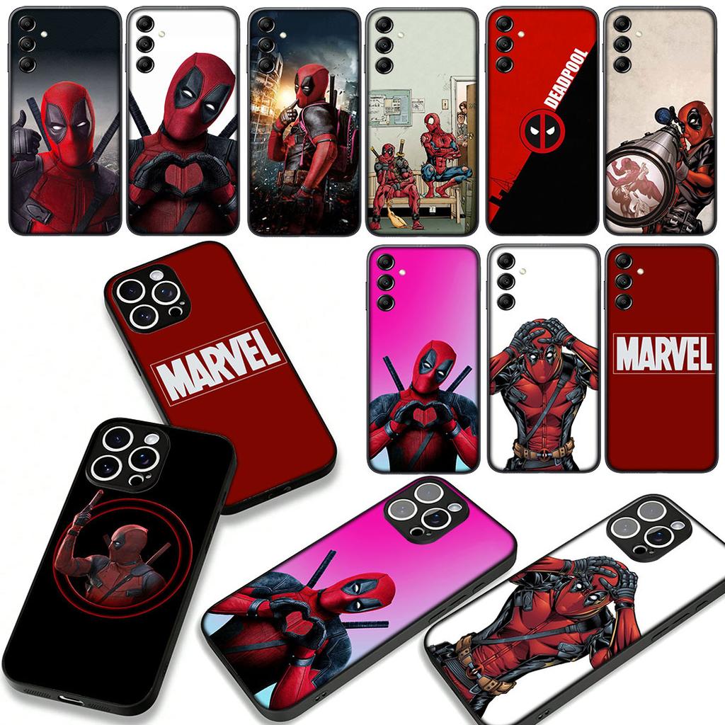 for Samsung Galaxy A07 A13 A12 A14 A23 A42 A50 A51 A52 A53 A70 A71 A72 A21S A04 Note 20 9 8 10 Case Marvel Deadpool Superhero