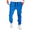 Pantalon de survêtement pour hommes, couleur unie, avec cordon de serrage, taille élastique, sport décontracté, entraînement, Fitness, ample, survêtement