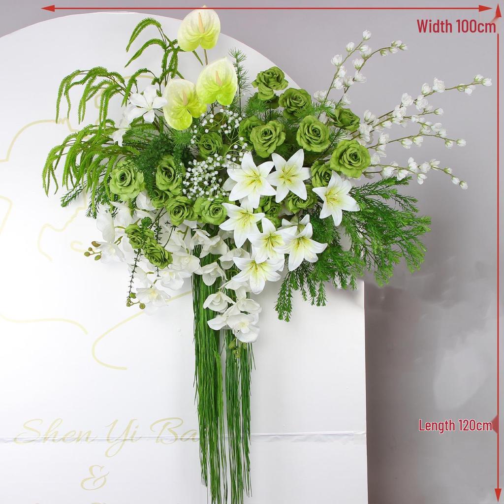 Mori Style Artificial Wedding Floral Aisle Decoration