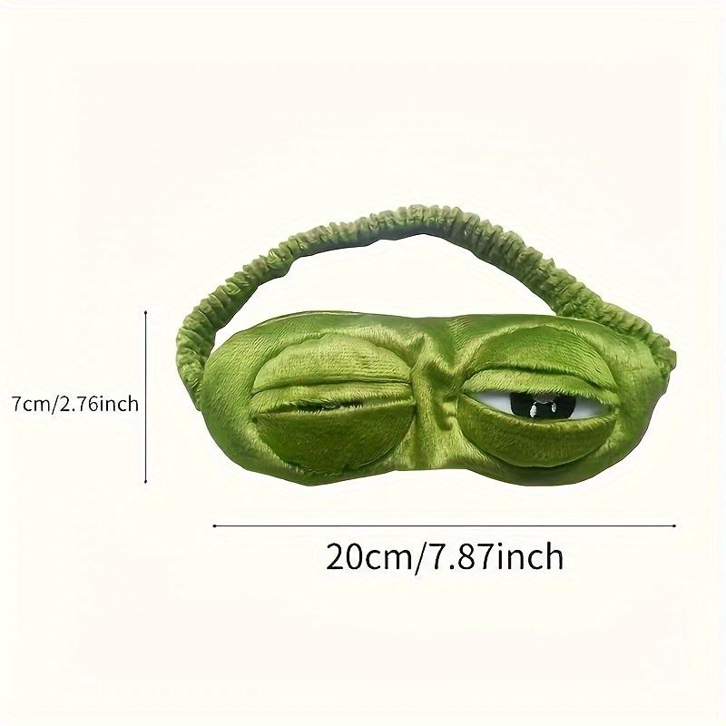 1pc Soft Frog Sleep Mask, Comfortable Eye Protection for Restful Naps and Power Outages, Normal Skin, Sleep Accessory, Lanolin-Free Material