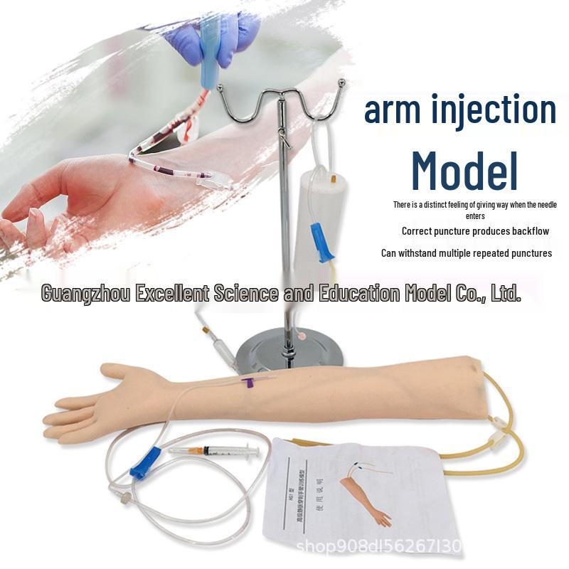 Intravenous Infusion Arm Model for Training: Blood Drawing & Injection Practice