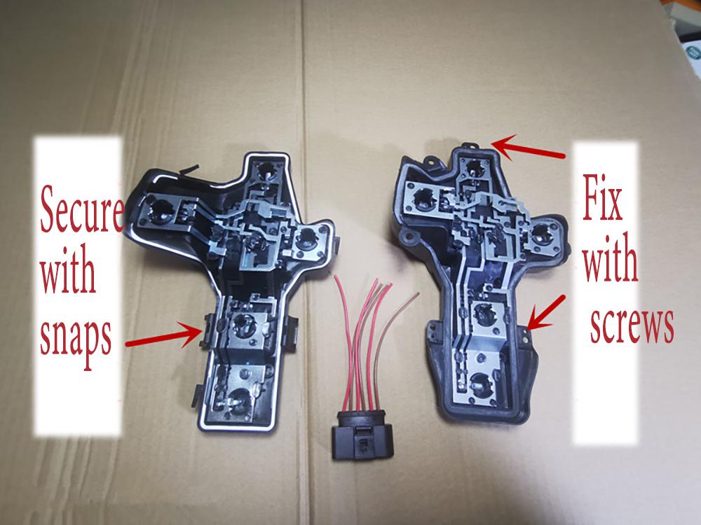 Car Rear Left Right Tail Light Lamp Housing NO Bulbs Tail Light Circuit Board Wire For Volkswagen Touran 2008-2015