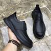 Genuine Leather Shoes Men Oxfords Soft Cow Leather Mens Casual Shoes Flat Brand Male Footwear Black Brown D202