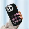 For iPhone 15 14 13 11ProMax 14 15 16 Samsung S25 S24 S23 S22 Redmi 10 13 14C Cartoon Black Cat Silver Edge Soft Liquid Silicone Protective Casing