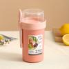 Portable Double-Layer Yogurt and Oatmeal Cup with Lid and Spoon for Salads and Nuts