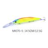Long-casting Deep & Shallow Sea Bass & Pike Bait Best-Selling 14.5cm 12.5g Long-Tongued Minnow Lure for Ocean Boat Fishing