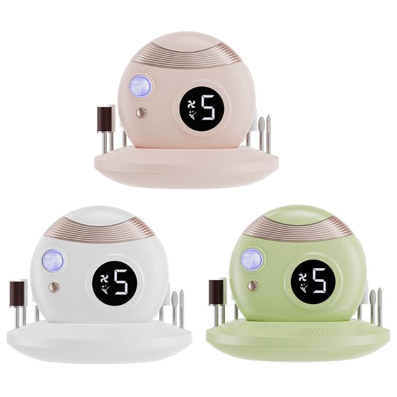 3 in 1 Automatic Nail Cutter Electric Nail Clippers Nail File Nail Trimmer Nail Light Fingernail Cutter for Elderly bianco