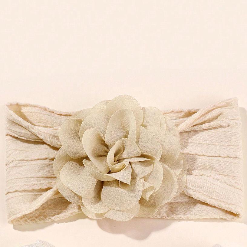 Soft, Skin-Friendly Baby Headband Set with Elastic Chiffon Flower, Cute Hair Accessories
