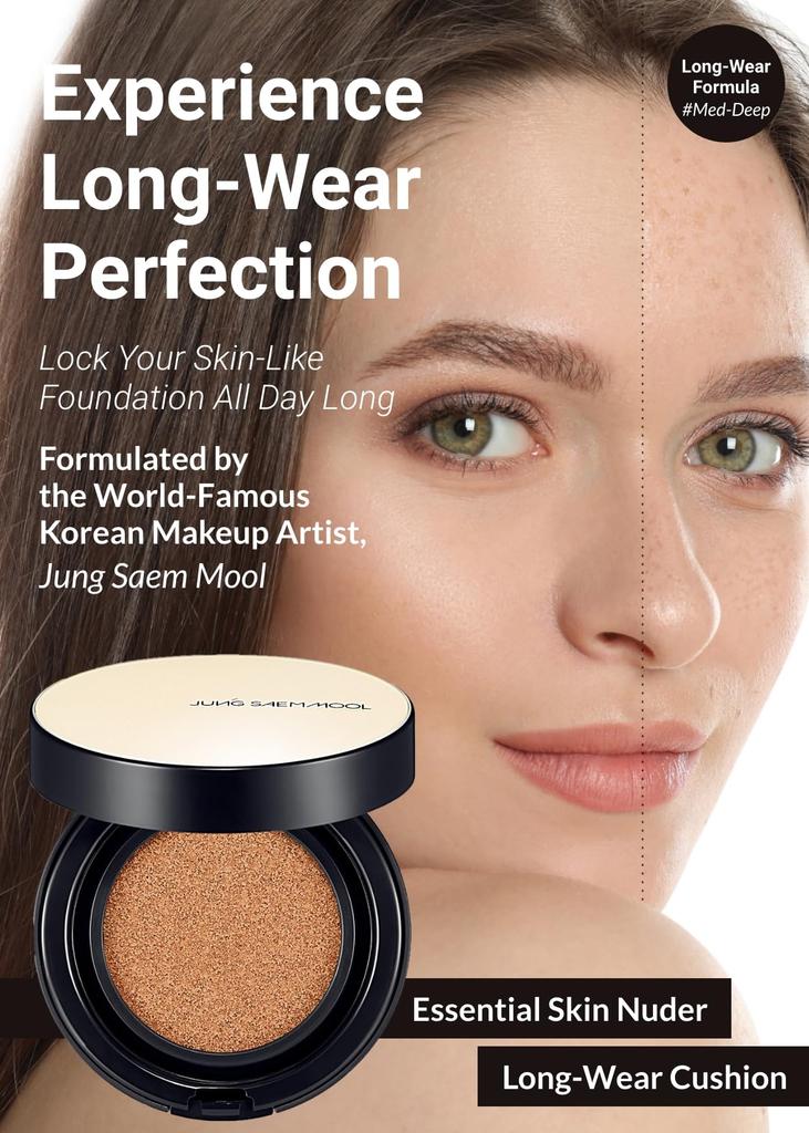 [JUNG SAEM MOOL Offiziell] Essential Skin Nuder Longwear Cushion (Produkt + Nachfüllpackung) [JUNG SAEM MOOL] (Foundation, Make-up Primer, Primer-Creme, Make-up-Basis
