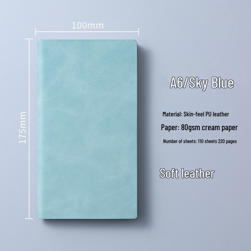 Custom Portable A6 PU Leather Notebook with Logo Printing – Thick, High-Value, Compact Design