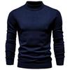 European Chic Men's High-Neck Sweater: Autumn/Winter 2025 Light Luxury Knitwear, High-End Base Layer