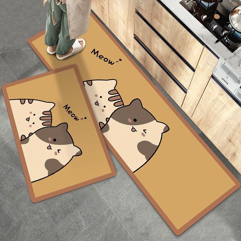 

Diatom Mud Kitchen Mat Waterproof and Oil-proof Foot Mat Can Be Rubbed and Washable Diatom Mud Padded Cartoon Bathroom Blanket 40*60cm