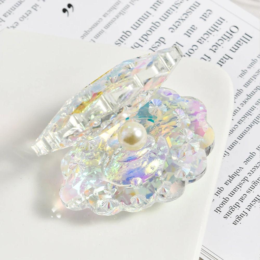 Creative Crystal Figurine Colorful Miniature Statue Home Decoration Crystal Shell Jewelry Girl