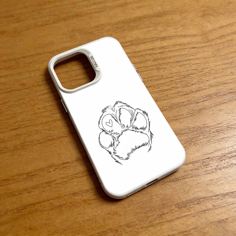 Puppy Paw Pattern Phone Case for iPhone 17 16 15 14 13 12 11 Pro Plus Max Air Mini X XS Soft Silicone Cover