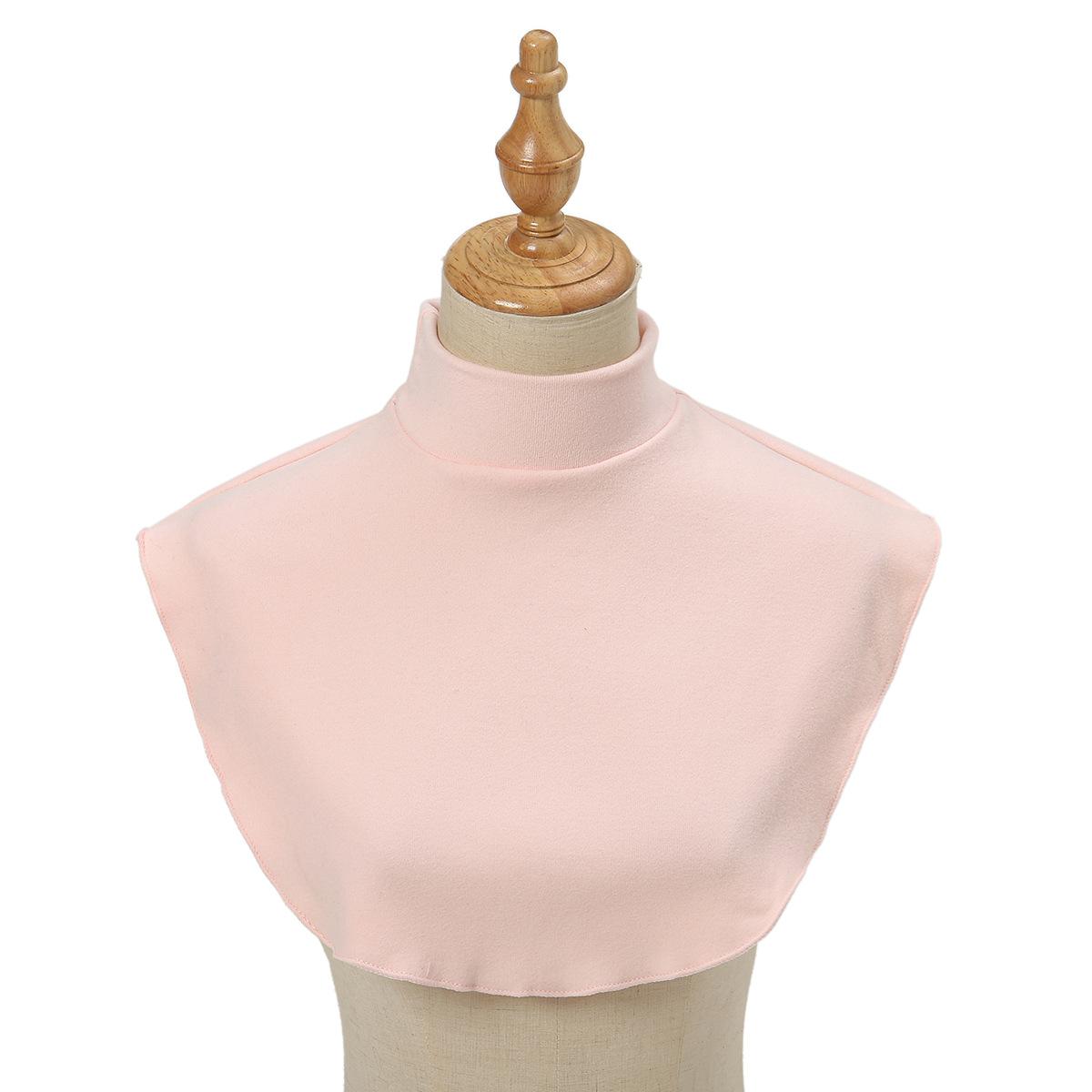 

Популярная универсальная немецкая бархатная водолазка для женщин с искусственным воротником, шарф-пуловер, универсальная внутренняя защита от холода розовый