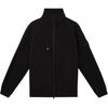 Solid Color Stand Collar Zip Up Long Sleeve Jacket Men Jackets Black K1S1561000-12S00F3-V0029