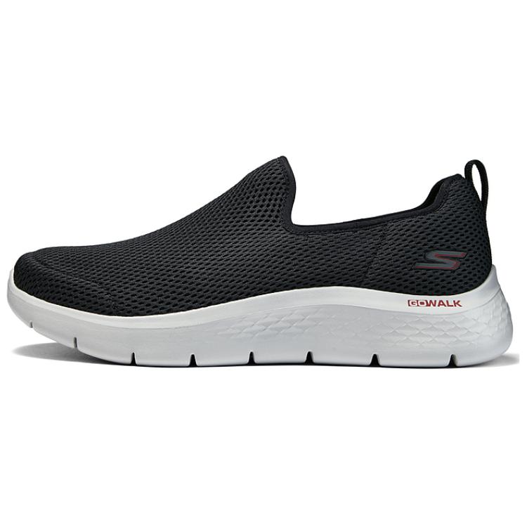 Skechers Go Walk Flex Fabric Comfortable Simple Shock Absorbing Wear Resistant Breathable Lightweight Rebound Low Top Casual Shoes 216325-BKRD 39.5