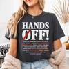 Hands Off Protest T Shirt Political Activism Save Public Lands Medicare Social Security Free Sp