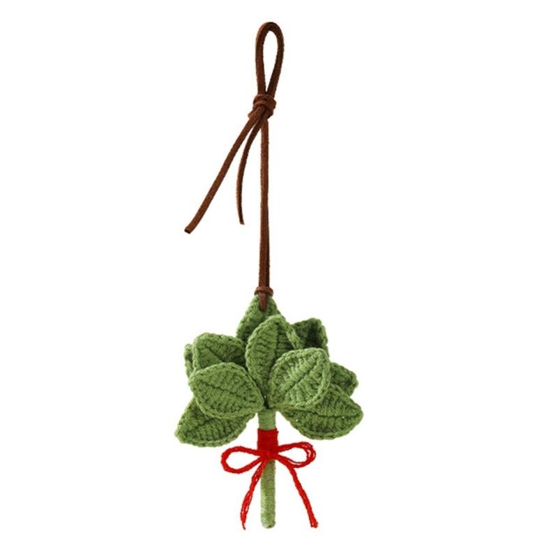 Perfect Gift Pomelo Leaf Keychain Charm Handmade for Good Luck and Fortunes Ideal for Friend Family Holidays 1