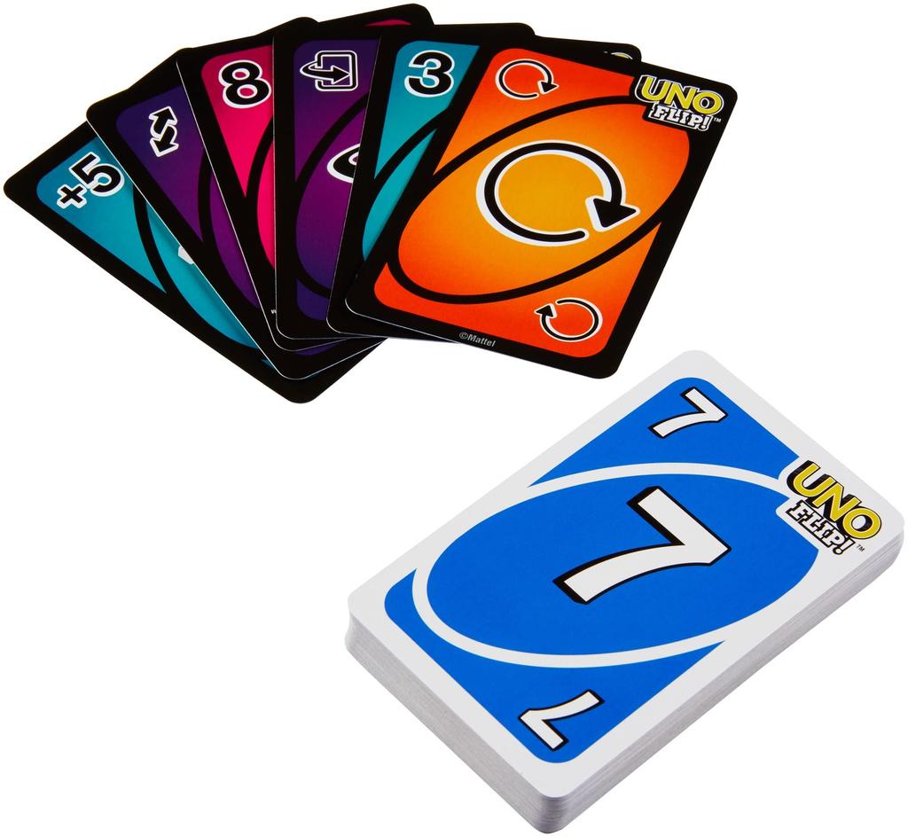 Mattel UNO Flip Card Game Party Game GDR44 for 2-10 Players Ages 7+