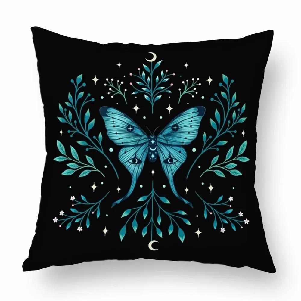 Home Decor Moon Phases Magical Creatures Pillow Covers Pattern Cushion Cover Suitable For Sofa Bedroom Car Pillow Cover