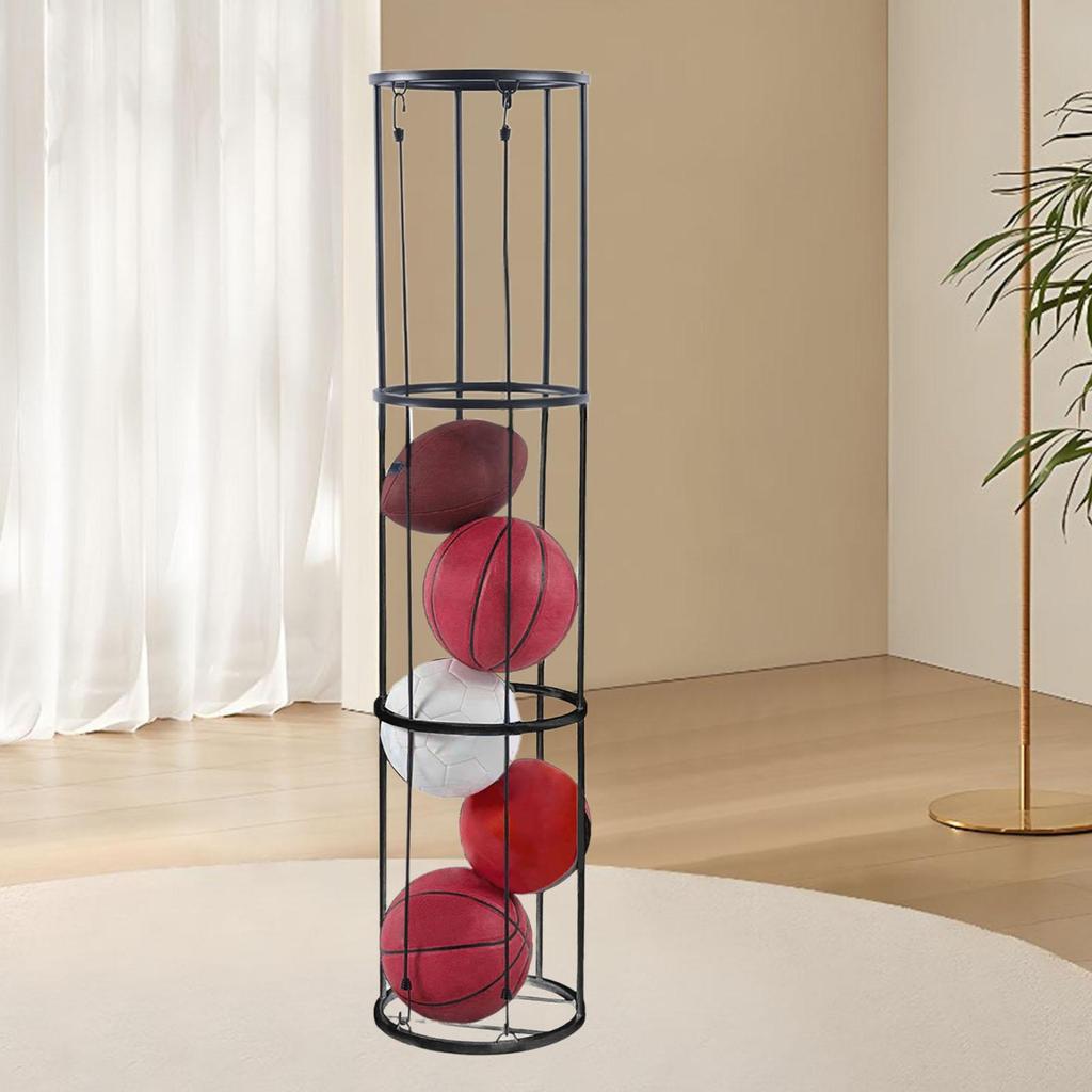 Stojan na míče Sportovní vybavení Úložný organizér Vertikální stojan na míče Garážový organizér pro vnitřní prostory Garáž