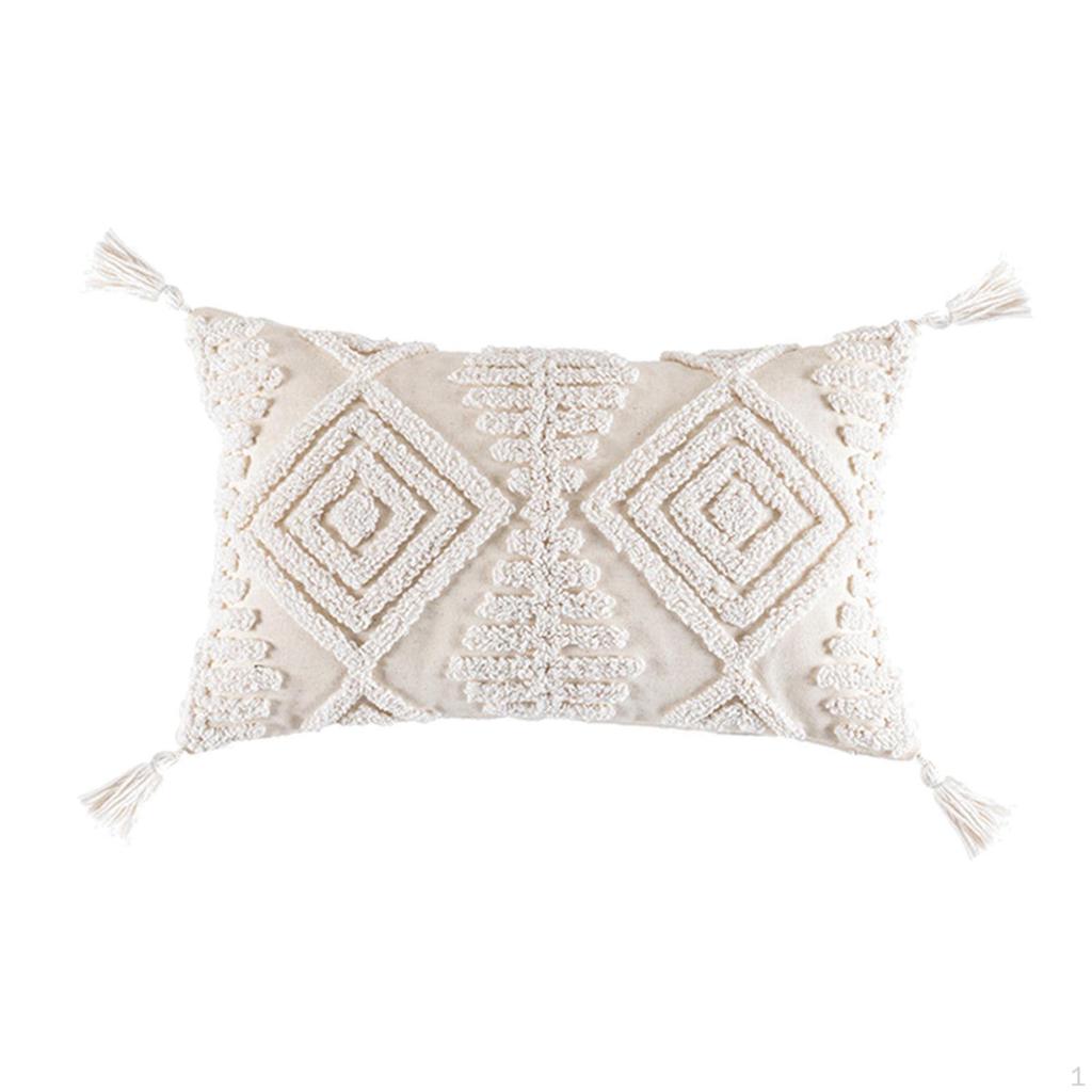 Bohemian Chic Pillow Covers, Handcrafted Textured Cushion Cases for Home Decor
