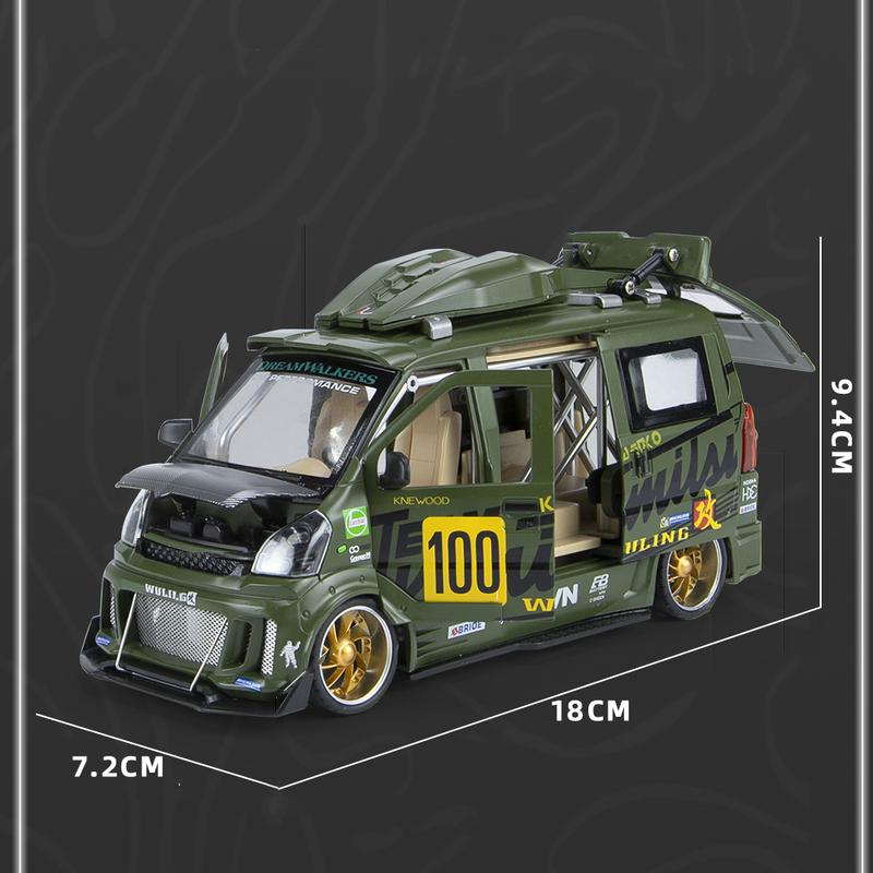 1:24 Wuling Hongguang JDM Refitted Vehicle Legering Modell Bil Leke Diecasts Casting Lyd og Lette Bil Leker For Barn Kjøretøy