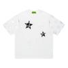 American High Street Heavy Plaid Star Embroidered Short-sleeved T-shirt Men's and Women's Summer Hip-hop Trendy Brand Half-sleeved T-shirt Students