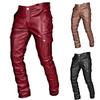 Herren Hübsche Lederhose Vintage Gothic Motorrad Lederhose Diablo Rock Pu Lederhose