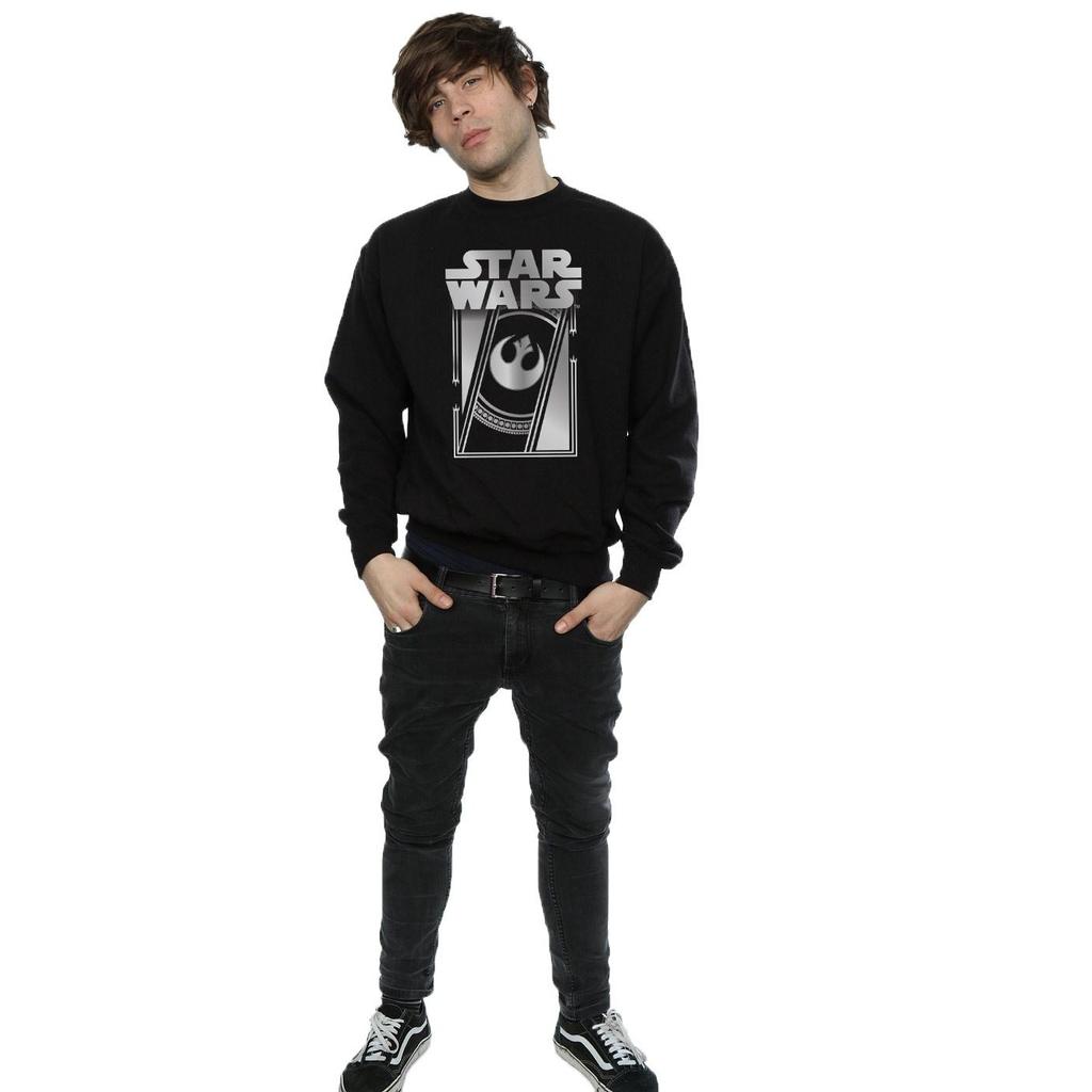 Star Wars Mens The Last Jedi Frame Metallic Sweatshirt