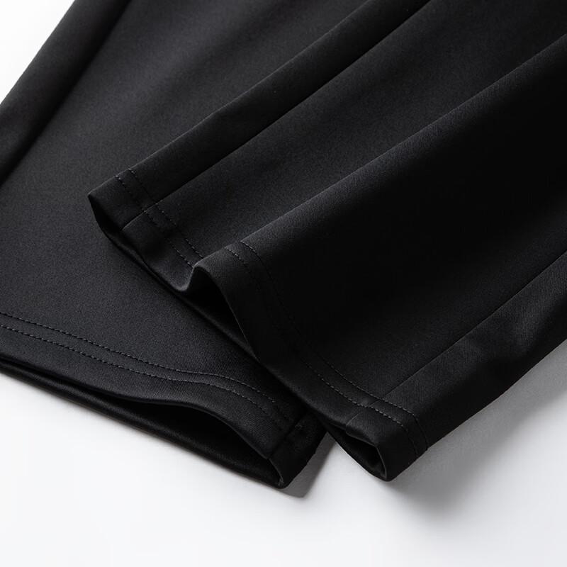 ROMON Men's Wool-Blend Straight-Leg Casual Pants