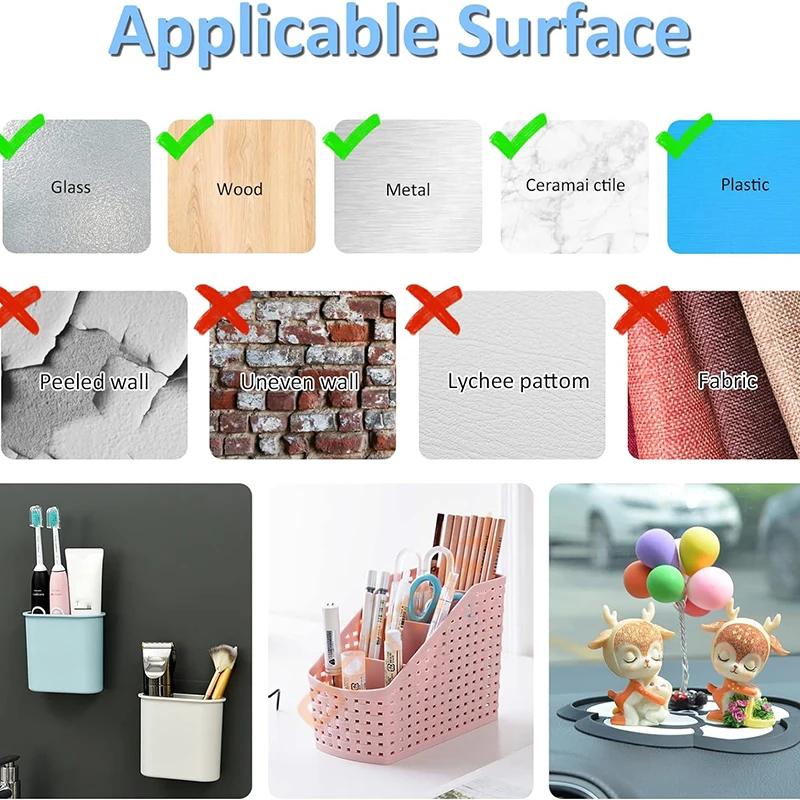 1-40Bags Velcro Double-Sided Self-Adhesive Fastening Tape Nylon Sticker Hook Loop Fastener Tape for Home Carpet Anti Slip Mat