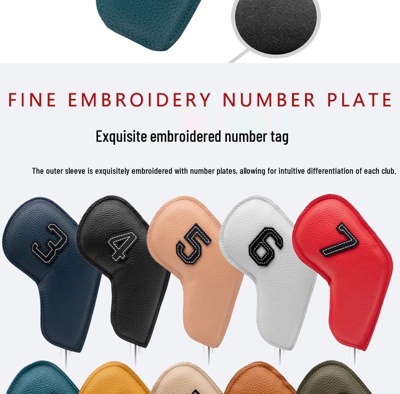 Oil Edge PU Golf Iron Head Protective Cover