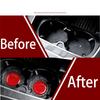 2PCs Car Carbon Fiber Coaster Non-slip Water Cup Pad Car Slot Gadgets Mat Silica Pad Cup Holder Car Interior Accessories Decal