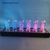 LED Glow Nixie Tube Clock Metal Wood Table Clock Silent Vintage RGB Digital Watch Alarm Electronic Desktop Clocks Gift Ideas
