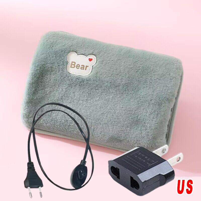 Rechargeable Electric Hot Water Bag Soft Winter Hand Warmer Home Heater Reusable Bottle EU Plug Portable Pocket Warmer Office