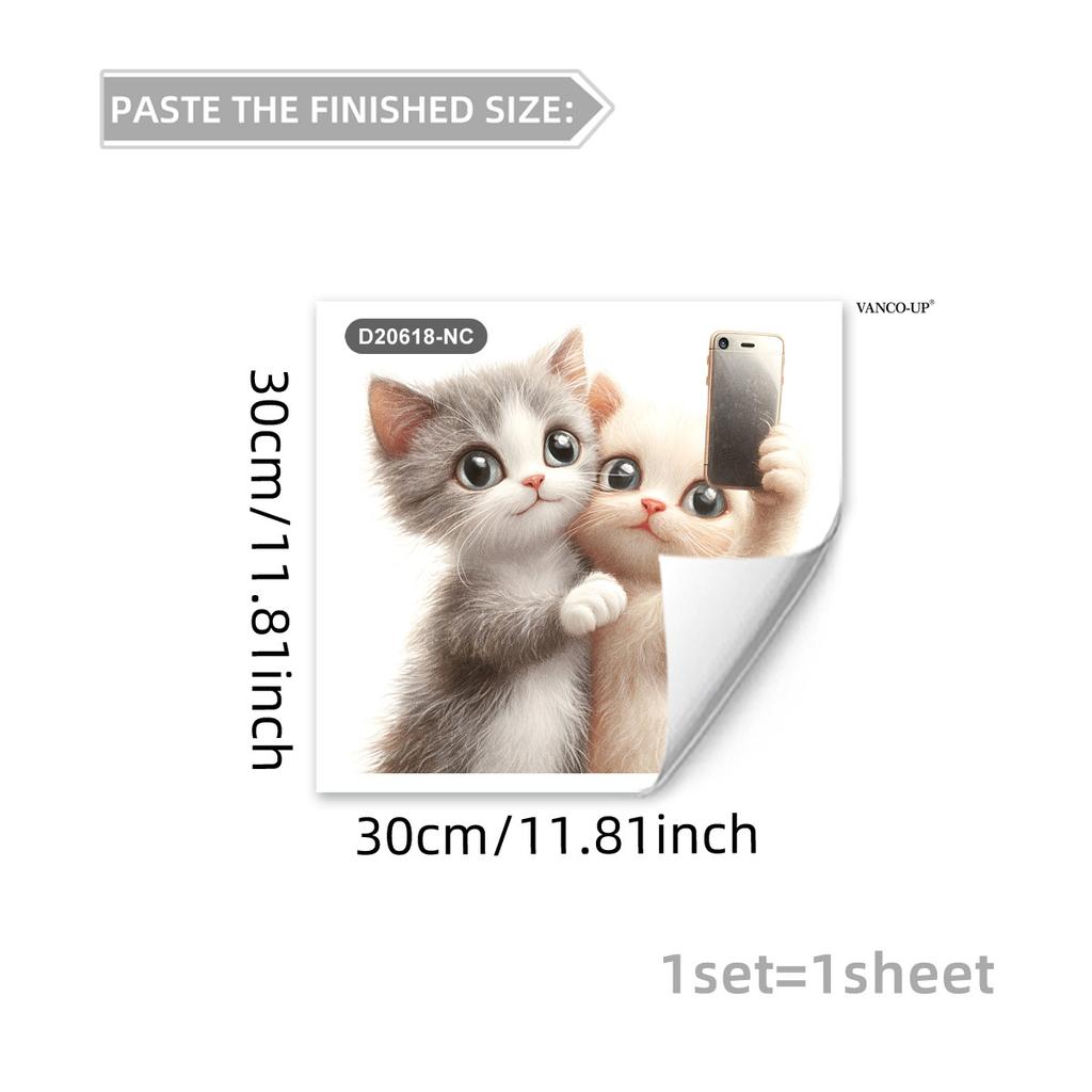 Creative Cartoon Animal Butterfly Static Window Stickers, No Glue Removable Glass Decals for Home Decor