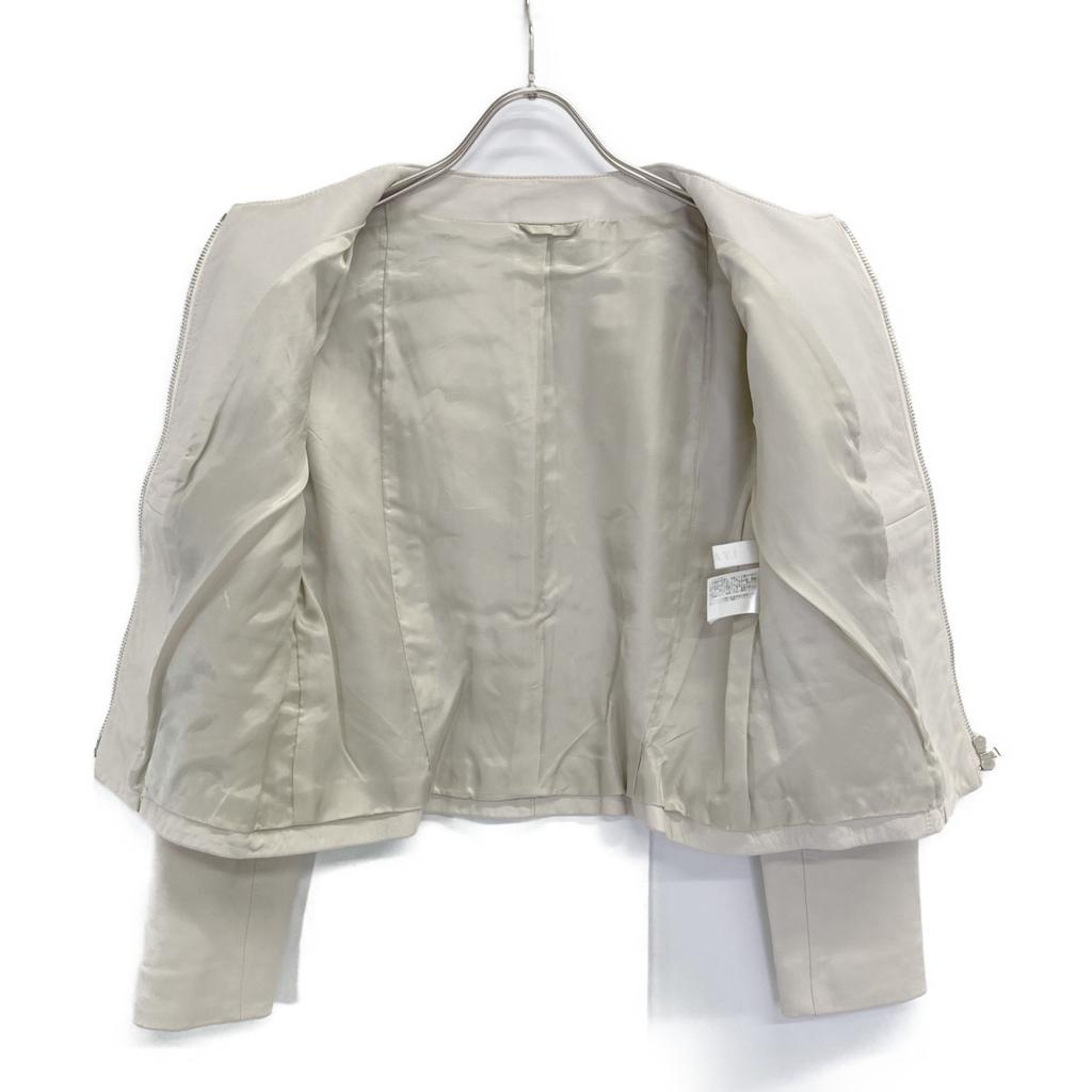 ANAYI 101617-10-040-04-360 Sheepskin Leather Jacket Jacket 36 Light beigeUsed