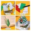 Desk Notepad with Light 3D Paper Sculpture Calendar 2026 Daily Tear-Off Tree House Decoration Design Desktop Organizer Decorative Gift for Office Home