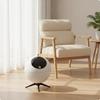 Pattumiera Sferica Moderna con Gambe a Treppiede Pattumiera Decorativa con Coperchio per Soggiorno