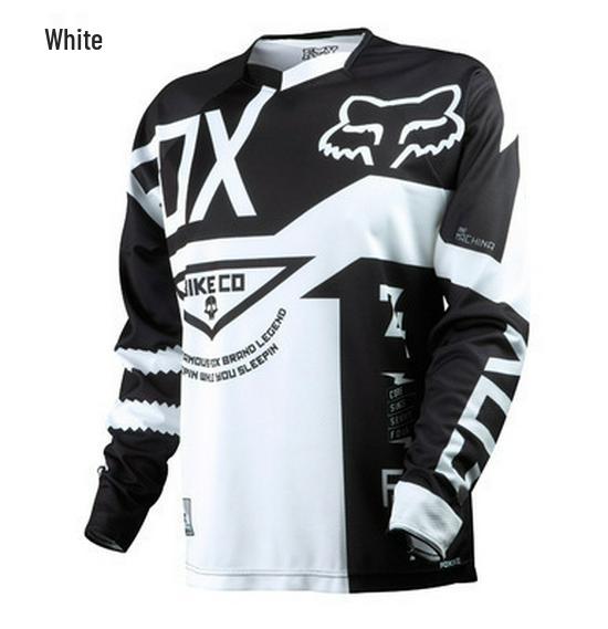 FOX Men s Long Sleeve Downhill Mountain Bike Jersey - Spring/Autumn Quick-Dry Off-Road Cycling Top S