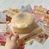 Mousse Kuchen Squishy Spielzeug Langsam Aufgehend Brauner Zucker Mousse Quadratischer Kuchen Langsames Zurückfedern Quetschspielzeug Anti-Stress-Entlastung Handentspannung Geschenk