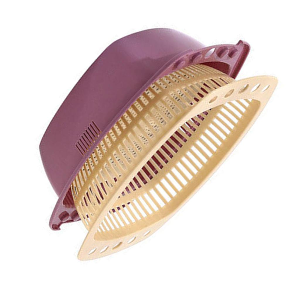 2pcs Vegetable Washing Basket Double Layers Fruit Washing Drying Drain Basin Basket for Household