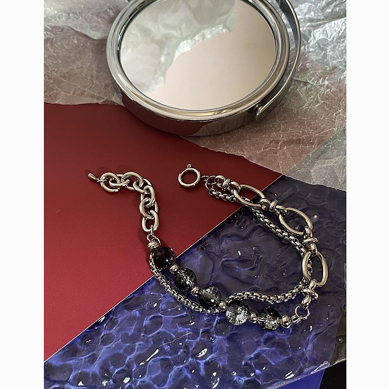 Titanium Steel Chain Bracelet For Men And Women Handmade Geometric Design Fashion Accessory