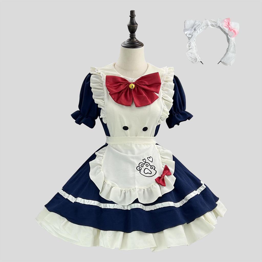 New Cross-Border Cute Maid Cosplay Lolita Halloween Costume for Women